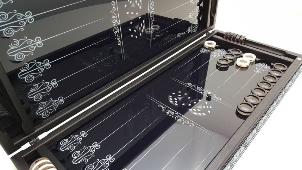 Нарды хай-тек стеклянные. Дизайн под заказ. Нарди Art-limit