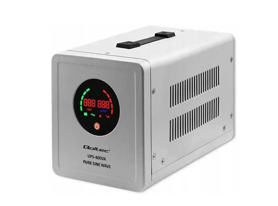 Джерело безперебійного живлення (ДБЖ) Qoltec PURESINEWAVE 800 інвертор