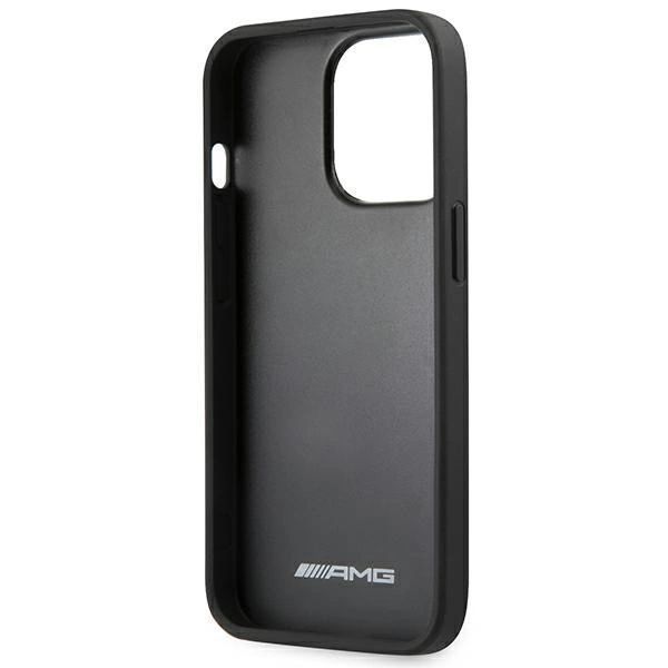 Etui AMG Leather Hot Stamped na iPhone 14 Pro - czarne