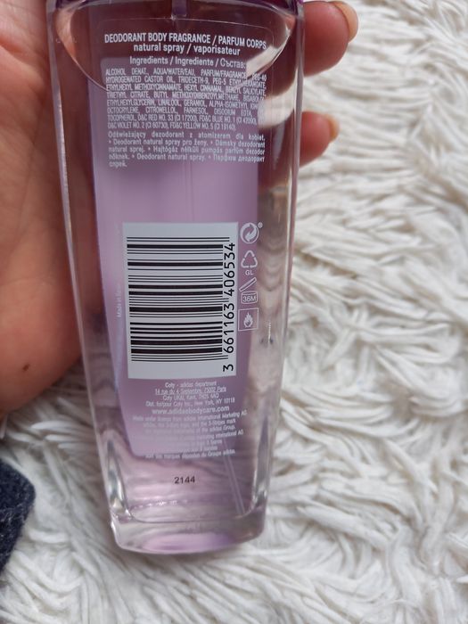 Zestaw adidas:dwie wody  perfumowane pojemność 75ml