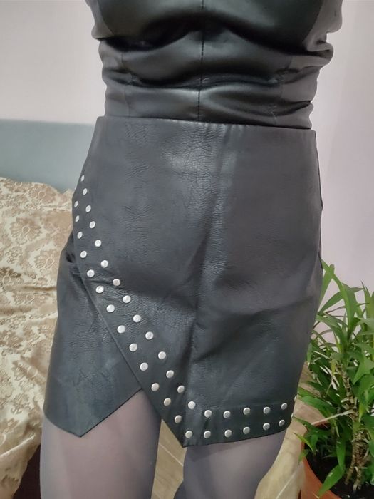 Spodnice spodenki bluzki z ekologicznej skóry XS s m