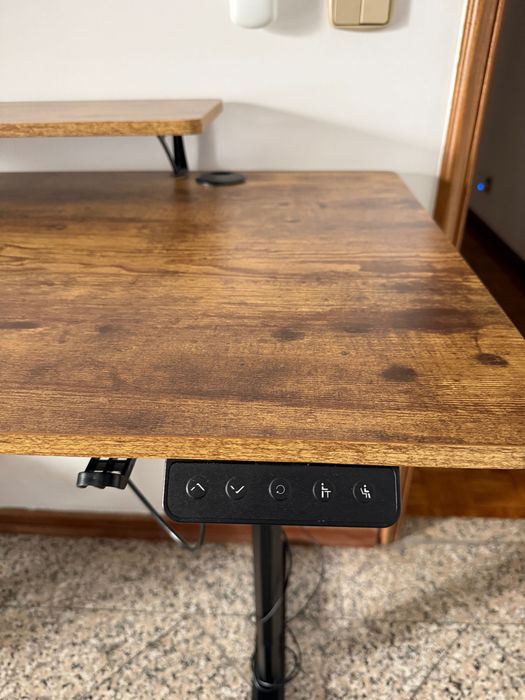 Conjunto Completo Teletrabalho: Secretária Elétrica Regulável + Cadeira Ergonómica