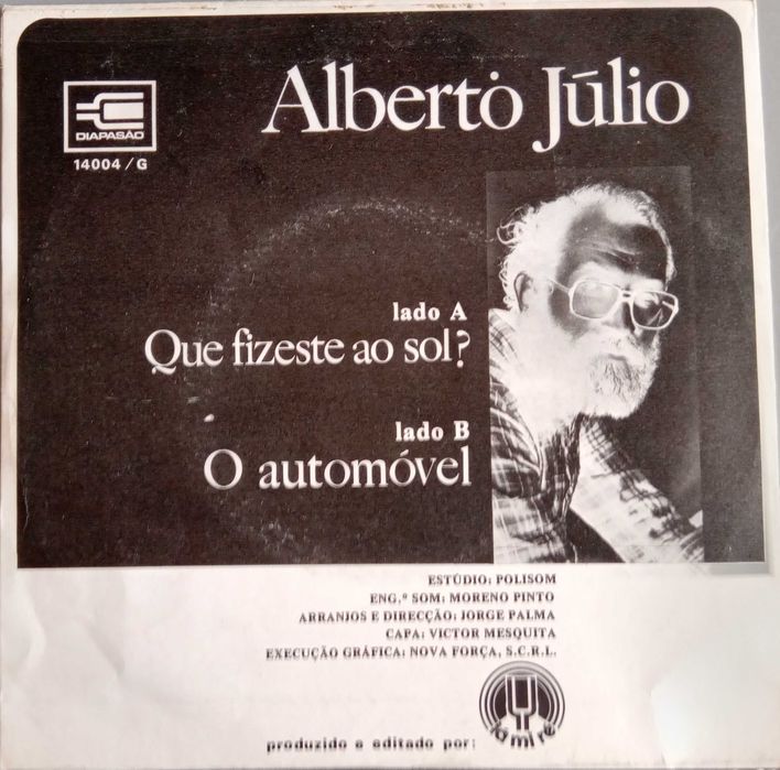 Alberto Júlio - - - - - Que Fizeste Ao Sol? - - - - - Single