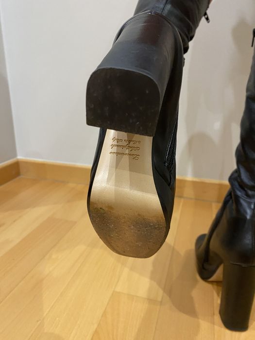 Botas cano alto pretas 36 prof