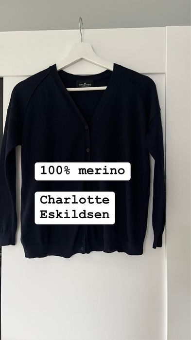 Damski sweter kardigan merino