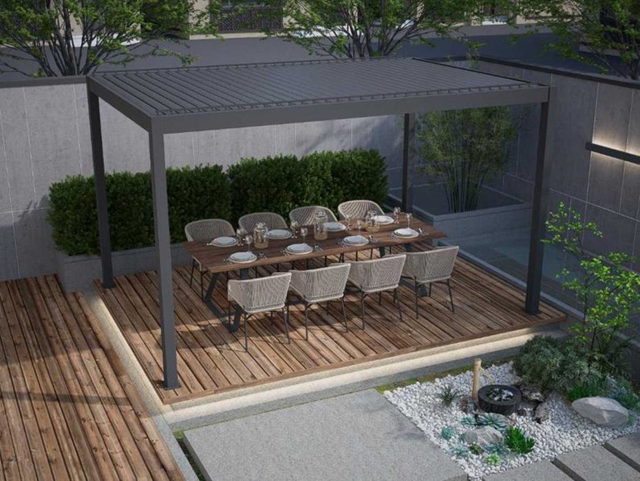Pergola Aluminiowa Premium 3x4 z silnikiem