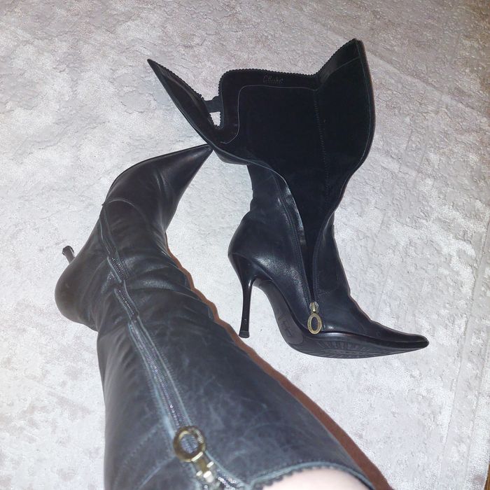 Сапожки шкіряні  Італія не дорого