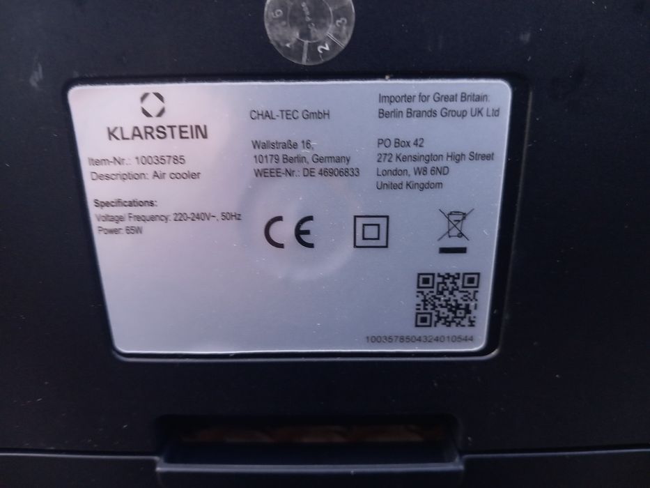 IceWind Plus 4 w 1 Klimator Przenośny 65W