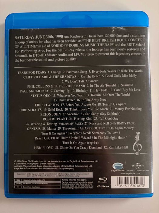 Koncert Blu-ray: Live in Knebworth 1990