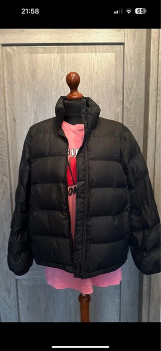 Levis czarna puchowa ocieplana kurtka S M 36 38