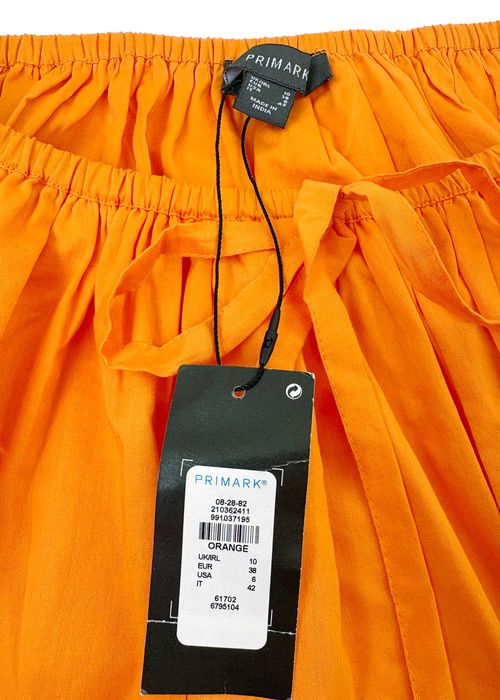 Помаранчева бавовняна спідниця Primark, розмір M