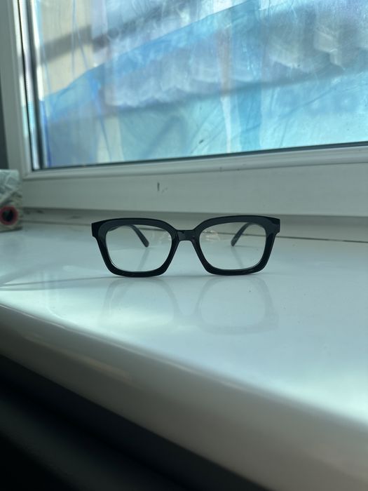 Okulary zerówki gruba ramka