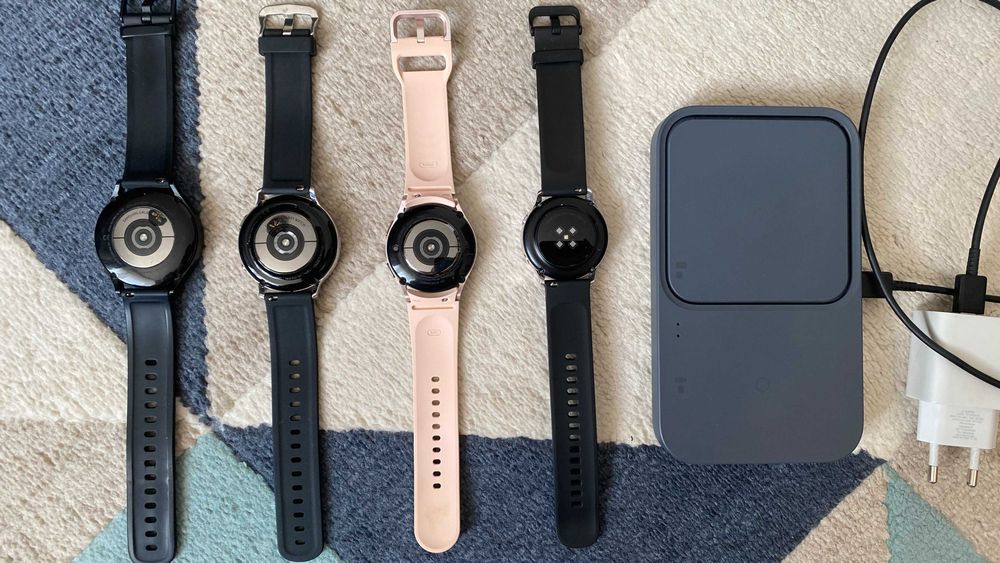 Zestaw 4× Samsung Galaxy Watch + EP‑P5400 + gratisy Amazfit/Polar – cały zestaw