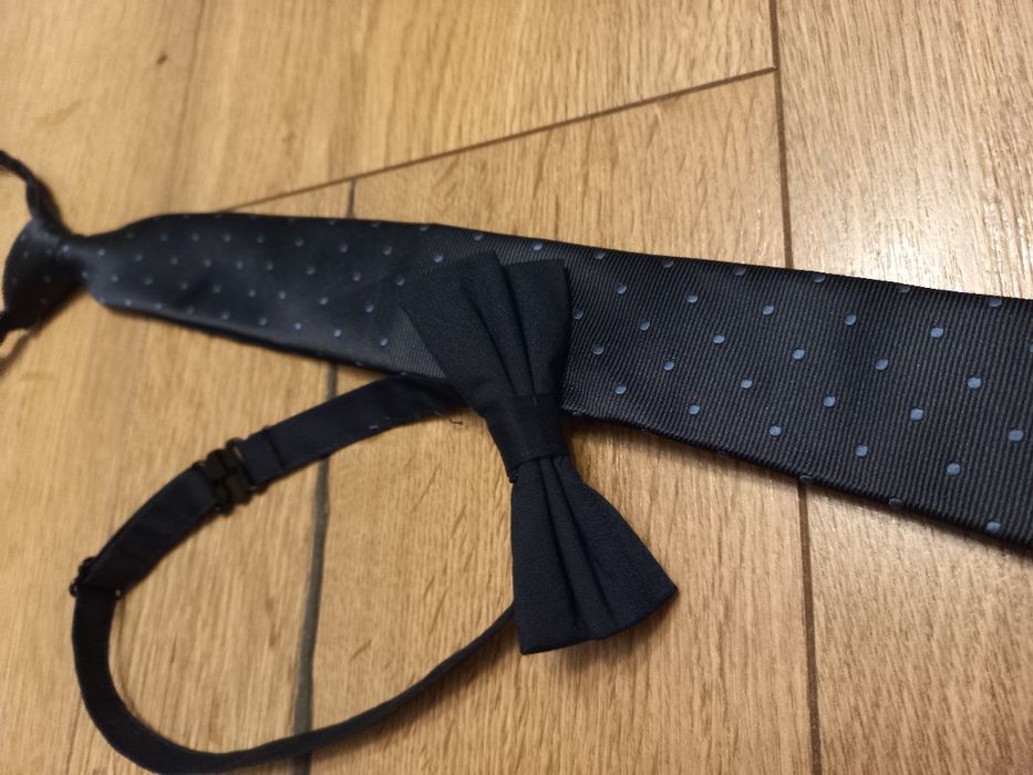 Krawat i muszka komplet