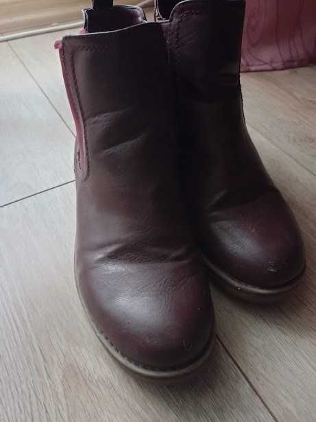 Botki wiśniowe/burgundowe