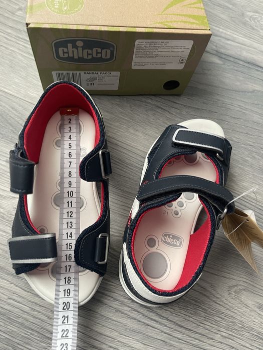 Дитячі босоніжки Chicco "Facci Denim", розмір 31 (устілка 19,5 см). НОВІ.