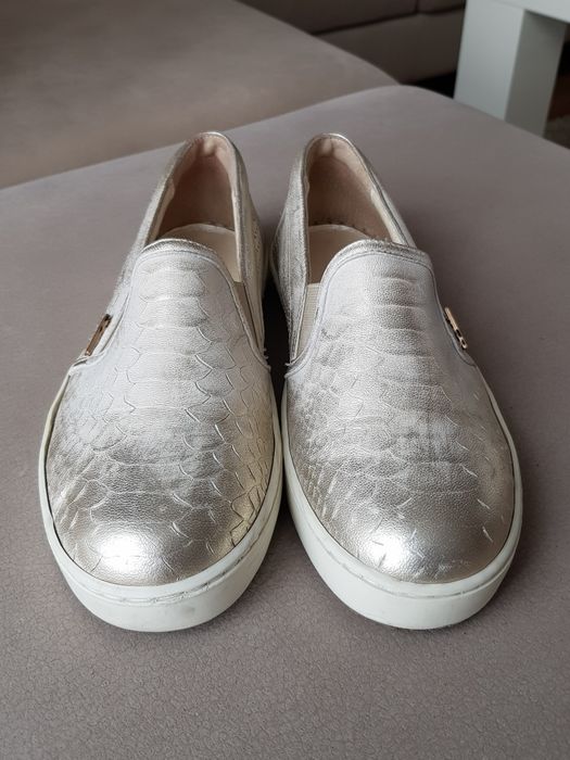 Półbuty, Mokasyny, Skora, rozm.37, IDEAŁ