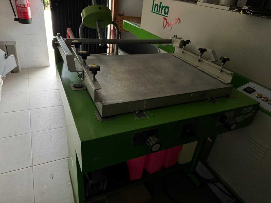 Máquina de serigrafia Manual de 70cm x 55cm com Vacuo