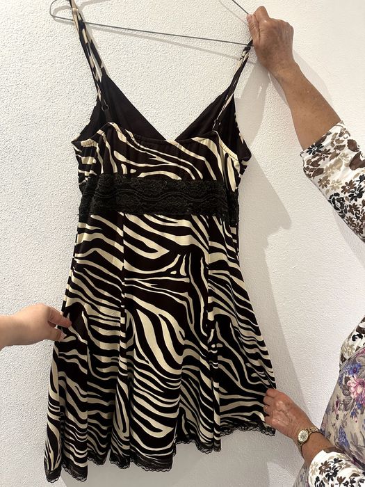 Vestido Castanho/Bege como NOVO L