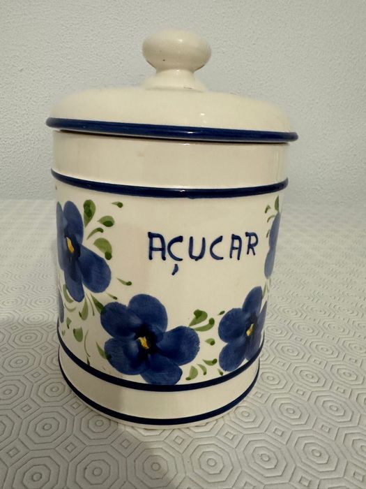 Pote porcelana para açucar