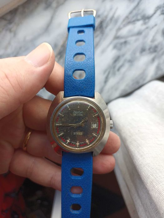 Relógio Zephyr De Luxe 25 Jóias Automático Vintage