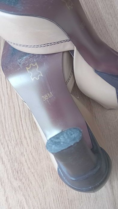 czółenka damskie skórzane 38