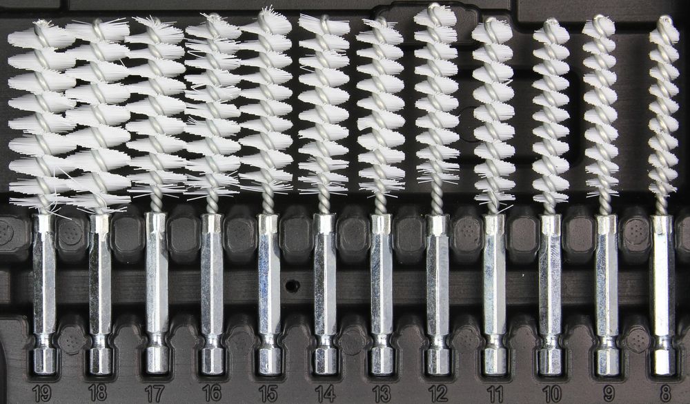 Zestaw Szczotek Szczotki Do Gniazd Wtryskiwaczy Nylon Stal Mosiądz