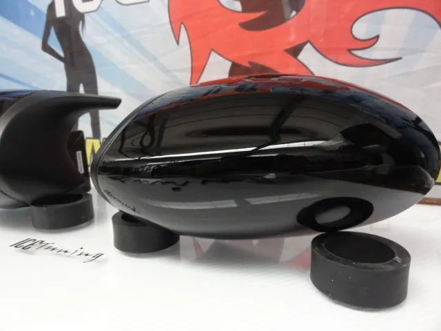 Capas / carcaça de espelhos preto piano brilhante BMW E90, E91, E92, E93 pre-LCI M3 Look, serie 1 E81, E82, E87, E88 Pre-LCI 2004-2007 M1 look