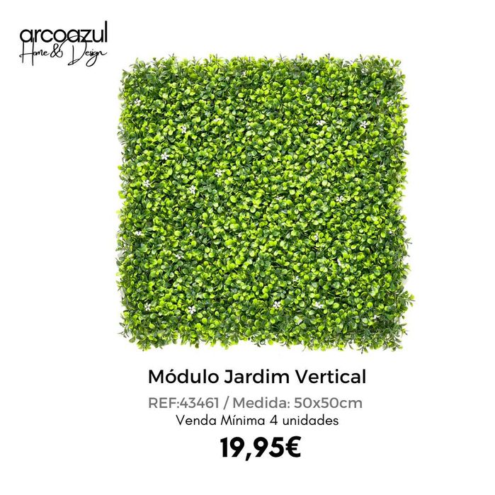 Módulo Jardim Vertical - 50x50cm - 5 Modelos By Arcoazul