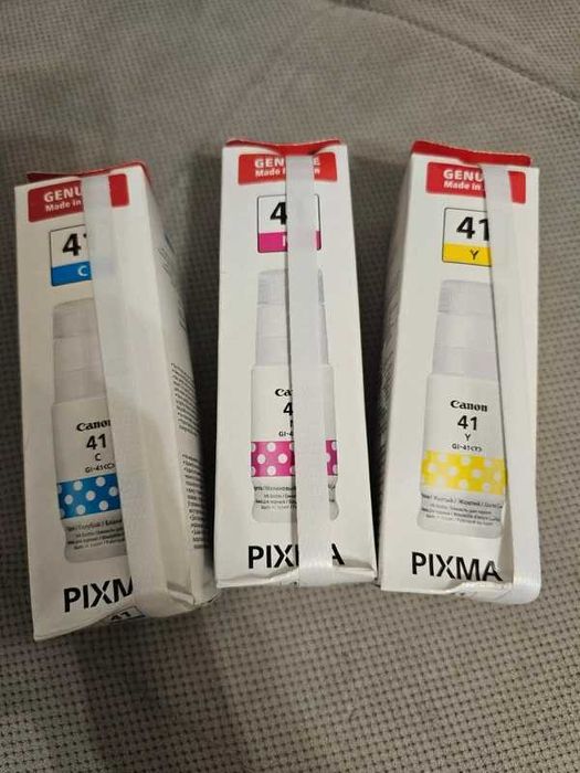Zestaw 3x Tusz do drukarki Canon pixma GI-41 Y 4545C001AA G3460 Żółty