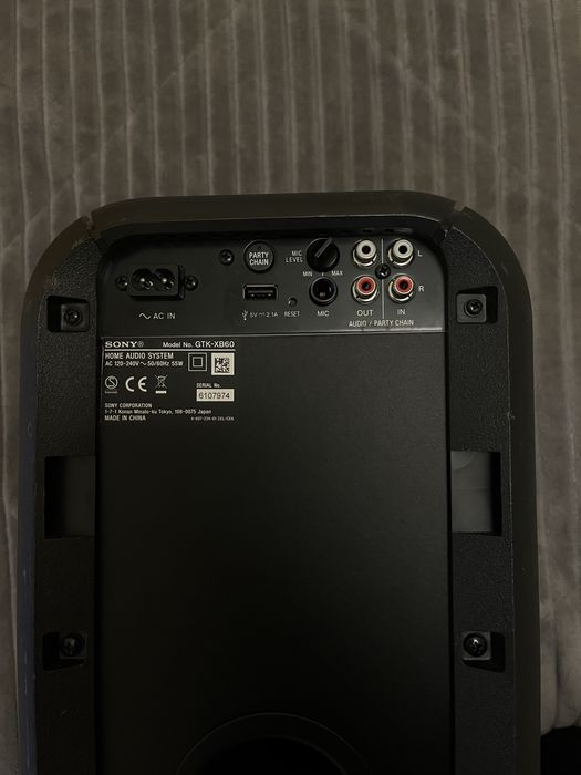 Coluna  Sony GTK-XB60