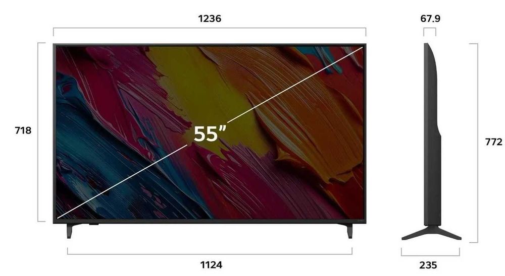 Telewizor QNED LG 55QNED70A6A 55 cali 4K UHD Smart TV Wif