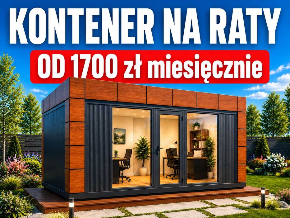 KONTENER biurowy 7x3 m PIR 100 mm + WC | RATY od 1700 zł/mies. | Producent