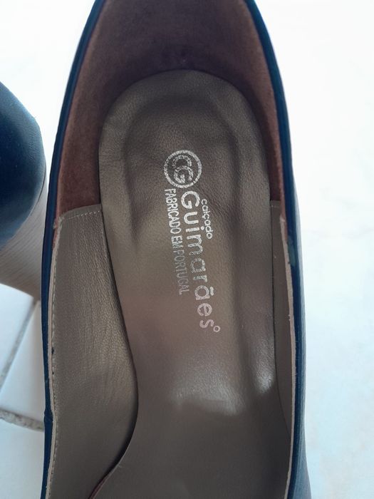 Sapatos de cerimónia mulher azul escuro como novo.