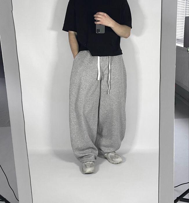 Широкі сірі штани спортивки BAGGY SWEATPANTS широкие штаны серые бегги