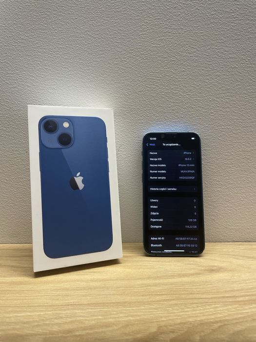 Iphone 13 mini 78% niebieski 128gb