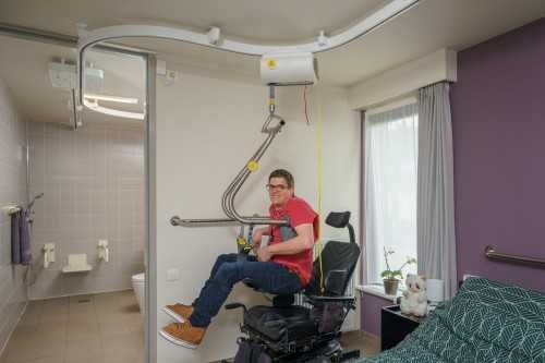 Podnośnik pacjenta winda sufitowa Handi Move HM2500LPN + szyny pilot