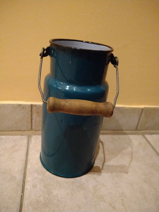 Bańka na mleko z uchwytem PRL