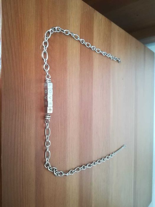 corrente de aço, colar