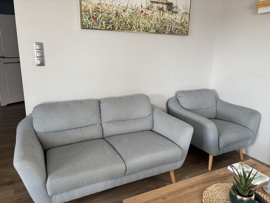 Zestaw wypoczynkowy, kanapa, fotel