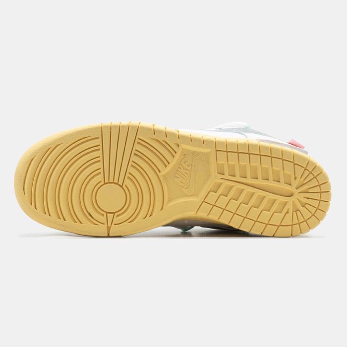 Кросівки Nike SB Dunk Low x OFF-White Silver Swoosh premium | Кроссовки Найк жіночі