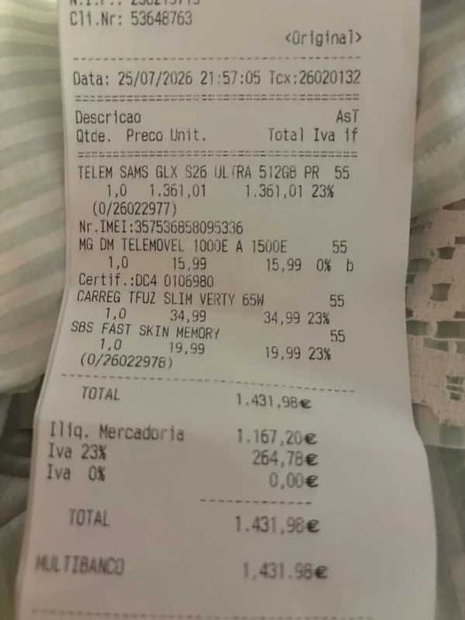 Vendo Samsung S26 Ultra [512GB]