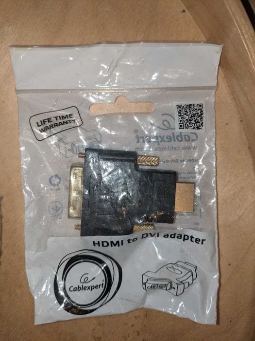 Adapter Gembird HDMI - DVI (M-M) pozłacany