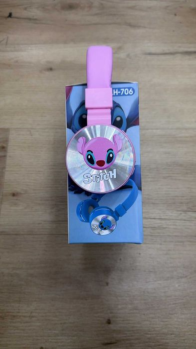 Headphone Bluetooth Stitch Rosa Sem Fio AH-706 Infantil