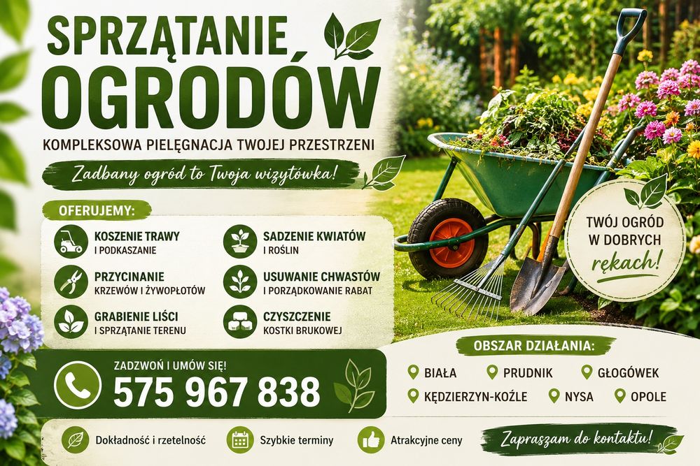 Kompleksowa pielęgnacja ogrodów i terenów zielonych