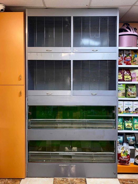 Клетка-витрина для содержания мелких грызунов и птиц