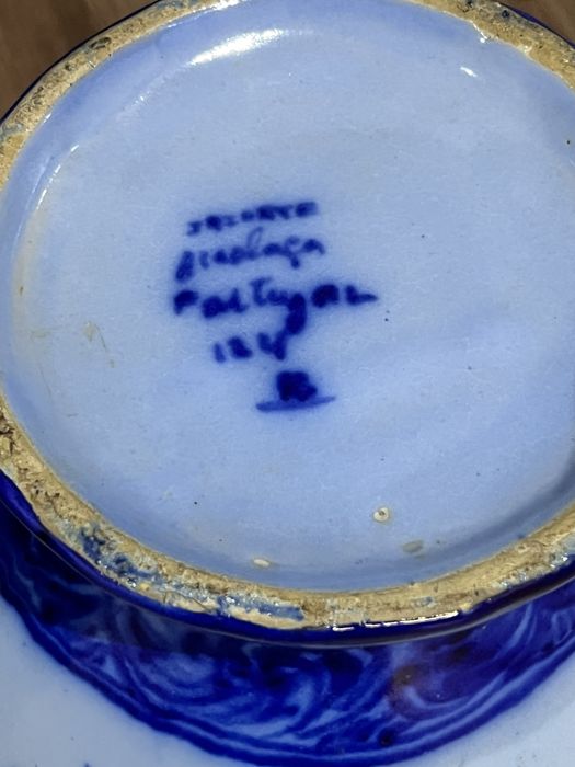 Lindo vaso Alcobaça pintado a mão.Grande.