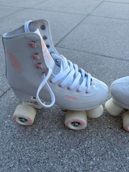Patins de Patinagem Artística - Oxelo brancos 35