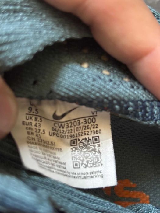 Nike ispa sense flyknit mineral slate magma Orange rozmiar 43