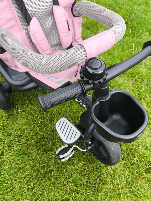 Rowerek trójkołowy Kinderkraft AVEO 6w1 wózek spacerówka różowy